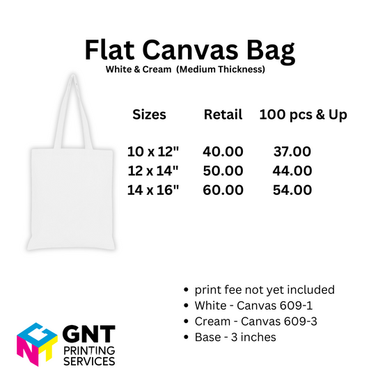 Canvas Bags - Medium Thickness