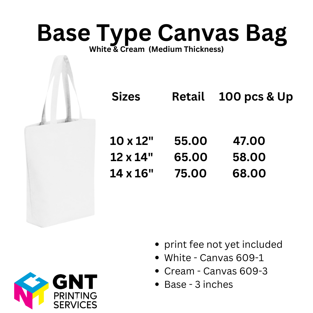 Canvas Bags - Medium Thickness